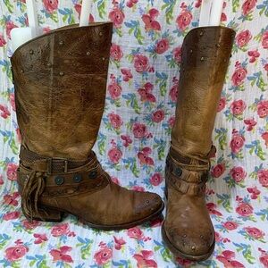 🐮🤎-Corral  Western boots Studded boots-🤎🐮